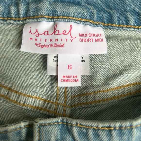 5/$25 Isabel Maternity NWT Mido Short w/Expandable Panels size 6/28 - Picture 3 of 7